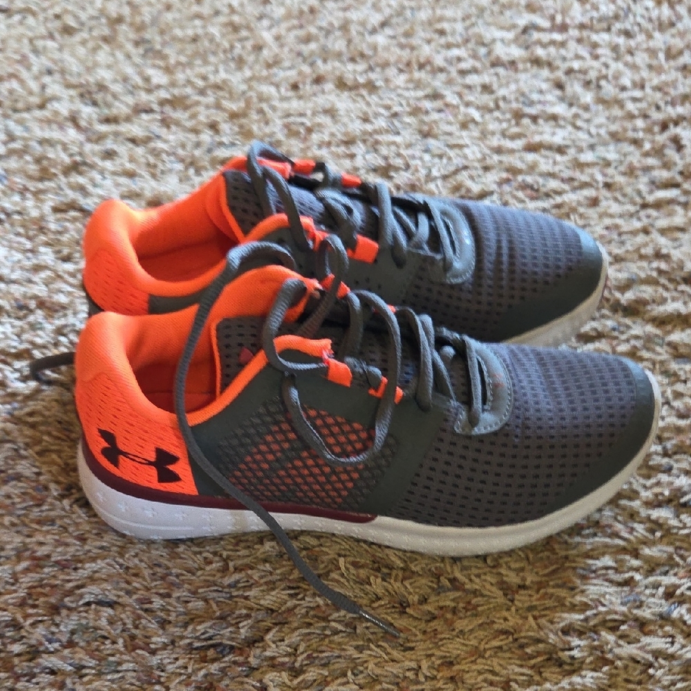 Under Armour Gray and Orange Men's Training Shoes